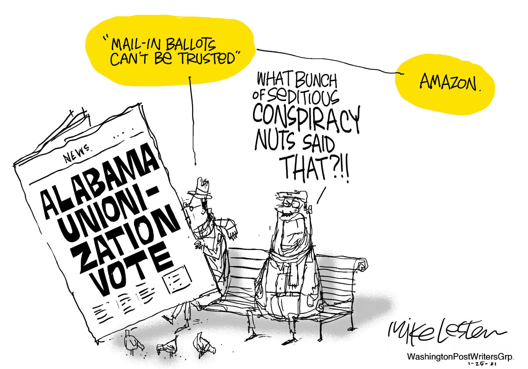 Mike Lester cartoon